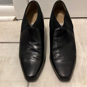 Nine west black leather booties